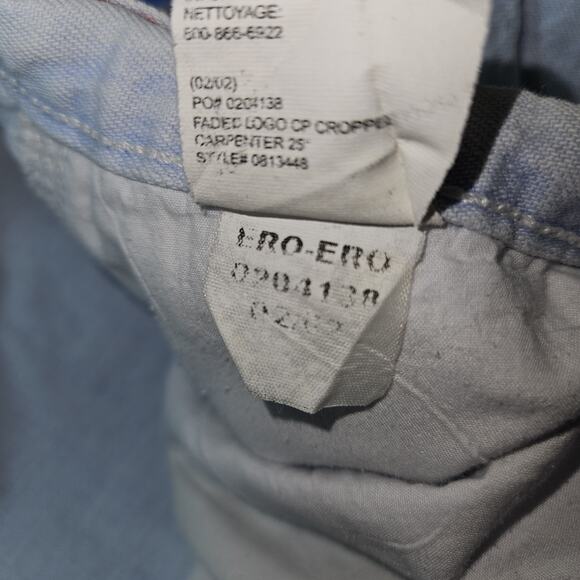 Vintage Y2K Tommy Hilfiger Jeans Womens Plus SZ 22 crop Baggy Skater Boxy - Picture 7 of 8